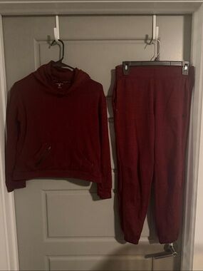 Cozy Maroon Hoodie & Jogger Set
